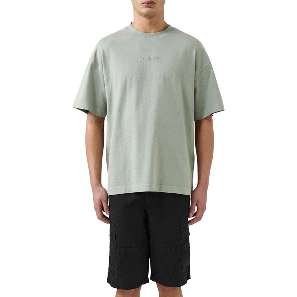 Patrick Mens Andrew Embroidered Logo Regular T-Shirt / Green